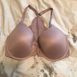 Victoria Secret racer back bra 34DDD beige